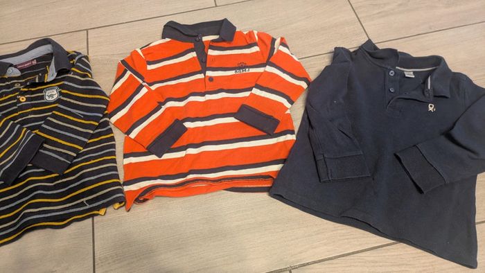 Polos manches longues 4 ans