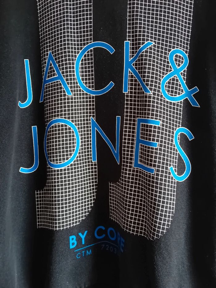 Pull à capuche noir Jack&Jones - photo numéro 2