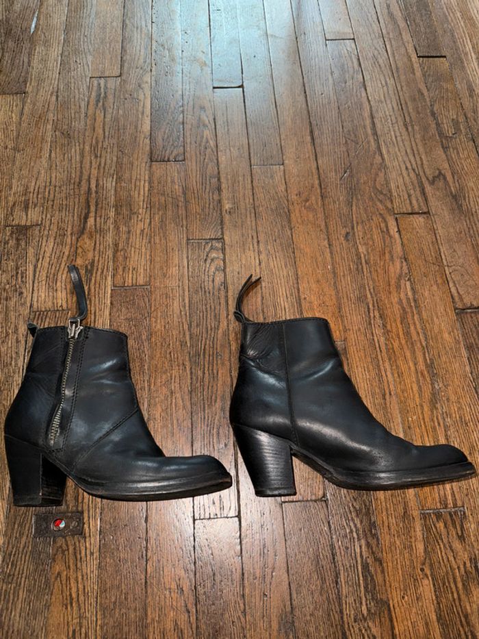 Boots en cuir acne modèle pistol  Taille 37 - photo numéro 5