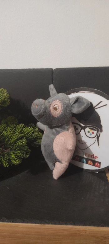 Peluche cochon Ikea Kelgris rose marron 18 cm Gris