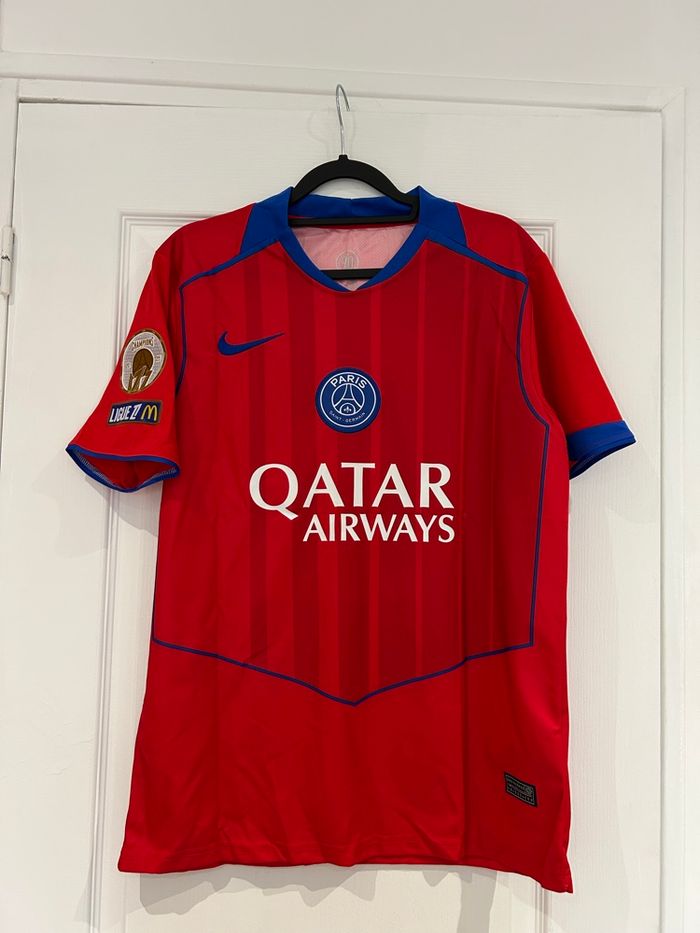 Maillot PSG Paris Third Rouge Taille M Dembélé 10