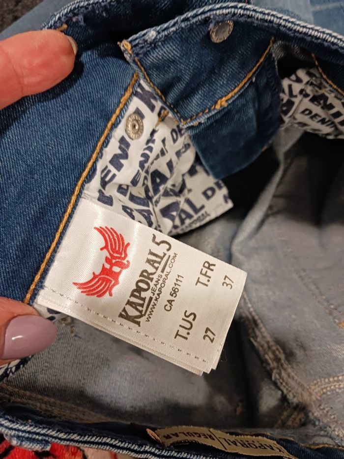 Jeans extensible taille basse coupe droite - photo numéro 5