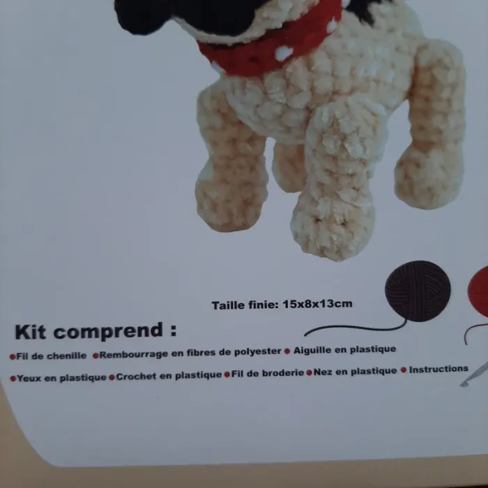 Kit crochet Chien carlin - photo numéro 2