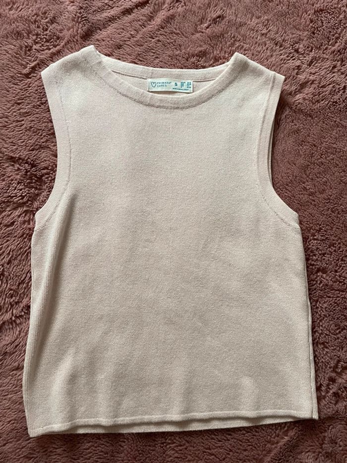 Crop top basique rose clair