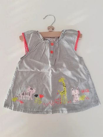 Robe La Compagnie des Petits rayée - 6 mois