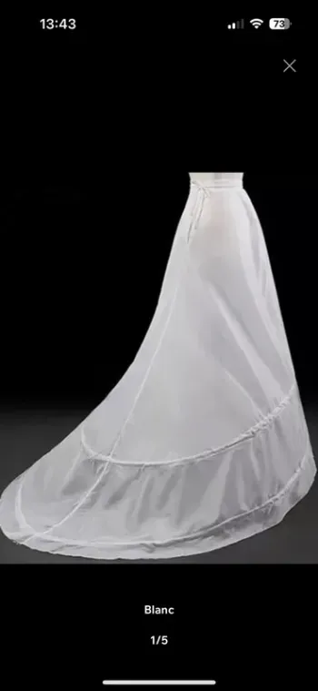 Jupon de traîne pour robe de mariée