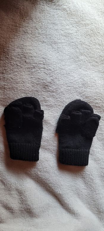 Gants mitennes fille
