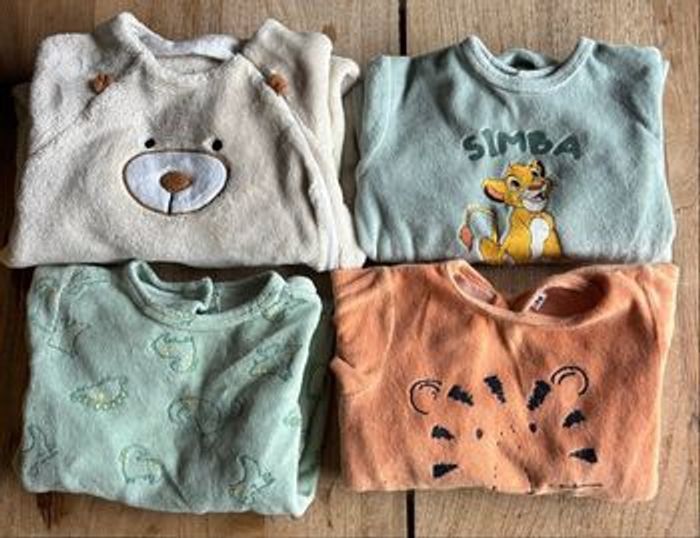 Lot de 13 pyjamas bébé garçon 9 mois - photo numéro 4