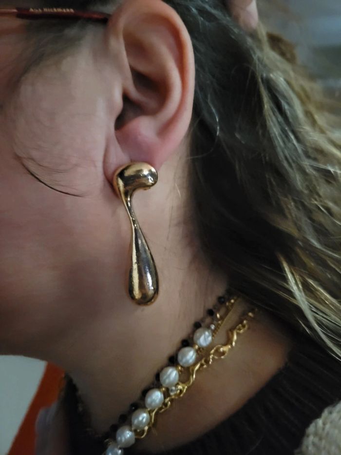 Boucles asymetriques bi colores - photo numéro 10