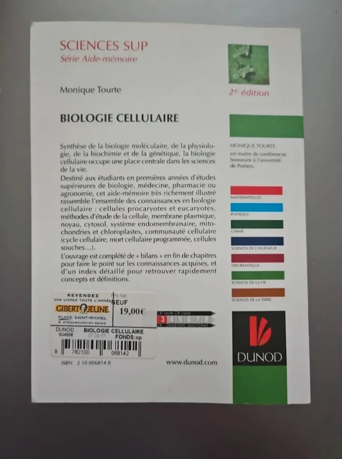 Livre Biologie Cellulaire - photo numéro 2