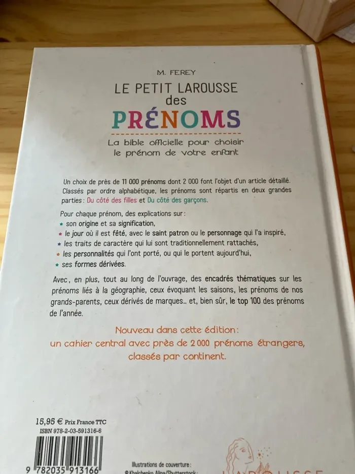 Le petit Larousse  des prénoms - photo numéro 2