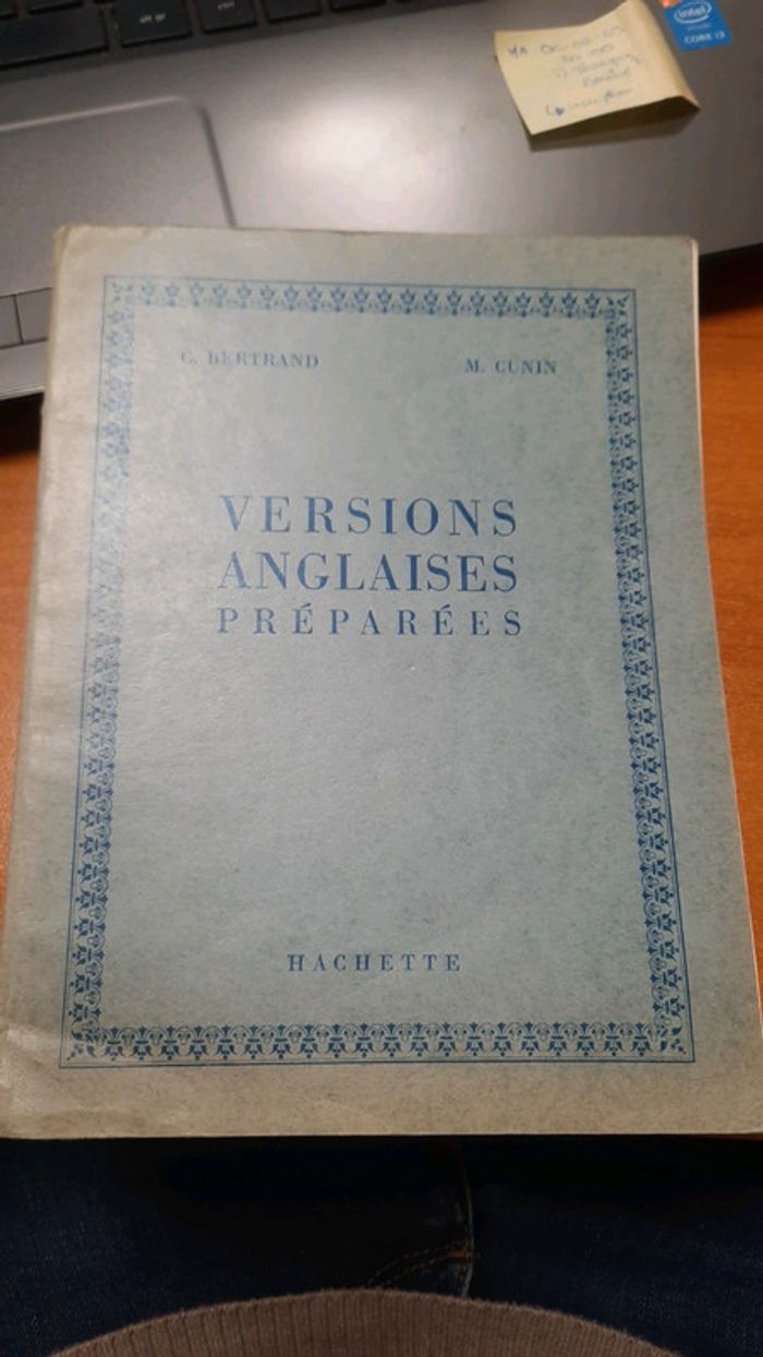 Livre version anglaises préparées