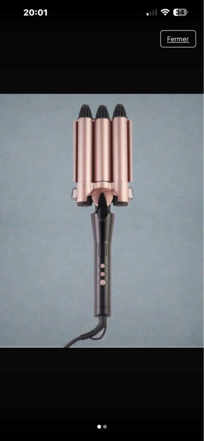 OKOIA - Fer à Onduler Triple Tête (Waver) - Effet Wavy
