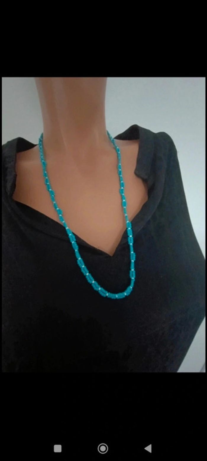 Collier fantaisie en perles