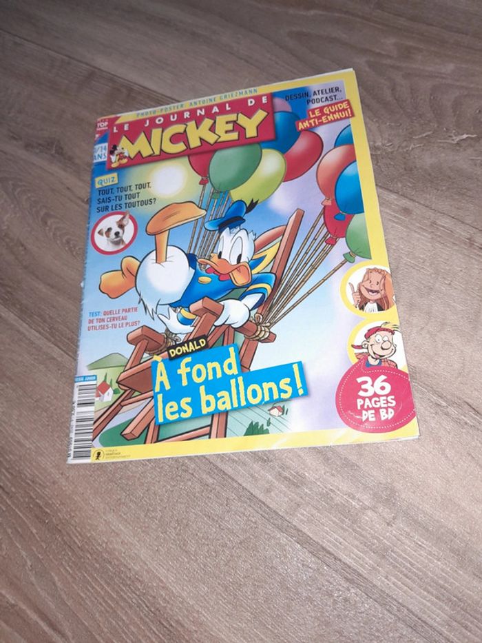 Magasine le journal de Mickey à fond les ballons avec BD🌺