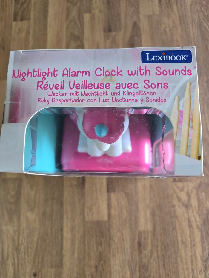 Réveil veilleuse digital LEXIBOOK - Licorne - 3D lumineux et sonore - Blanc et rose - Enfant - photo numéro 4