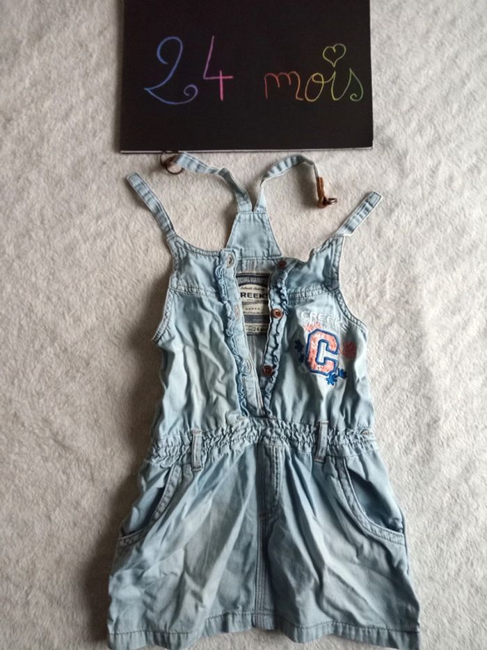 Robe salopette fille s40