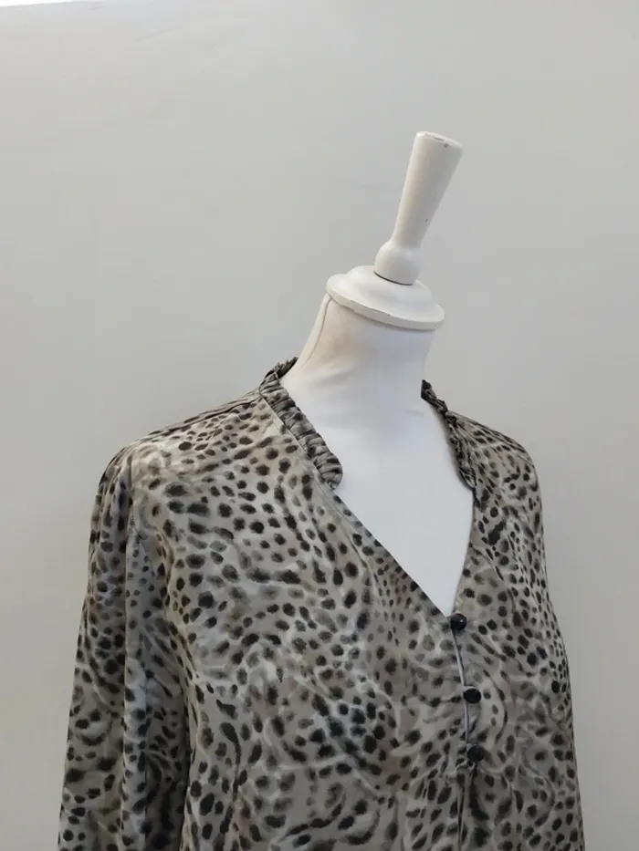 Blouse fluide manches longues imprimée 46-48 - photo numéro 5