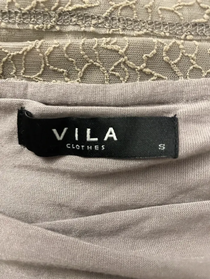 Robe midi taupe Vila - photo numéro 7