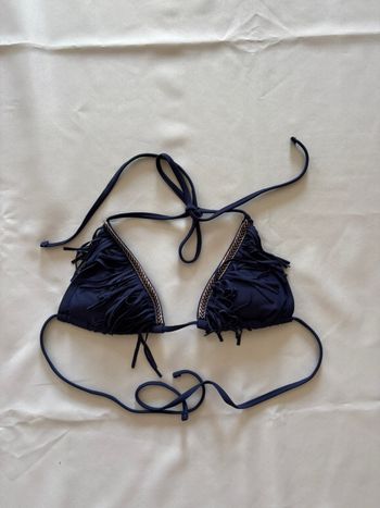 Haut de maillot de bain à franges bleu marine - Esmara - M/38