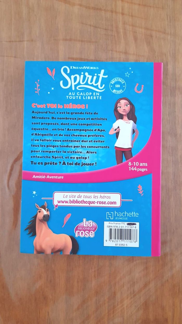 📚 Spirit – Au galop, en toute liberté : C’est toi le héros – Bibliothèque Rose – 8/10 ans - photo numéro 2
