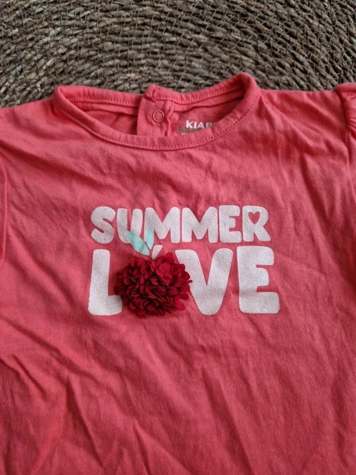 Joli tee-shirt manches courtes Kiabi taille 36 mois - photo numéro 3