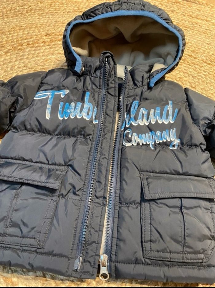 Blouson doudoune manteau à capuche Timberland 6 mois - photo numéro 2