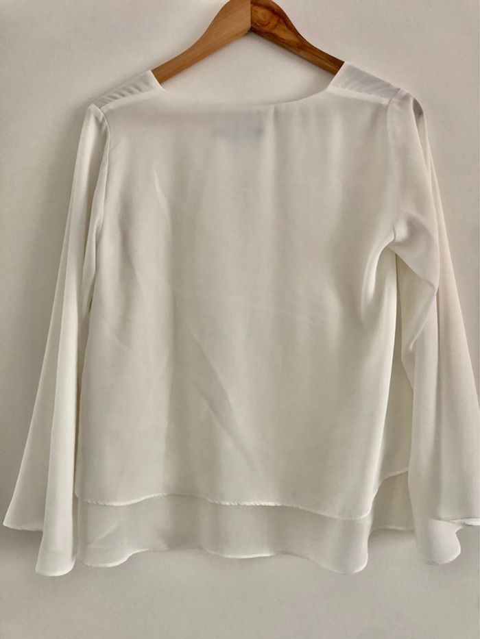 Haut fluide blanc Zara taille S - photo numéro 2