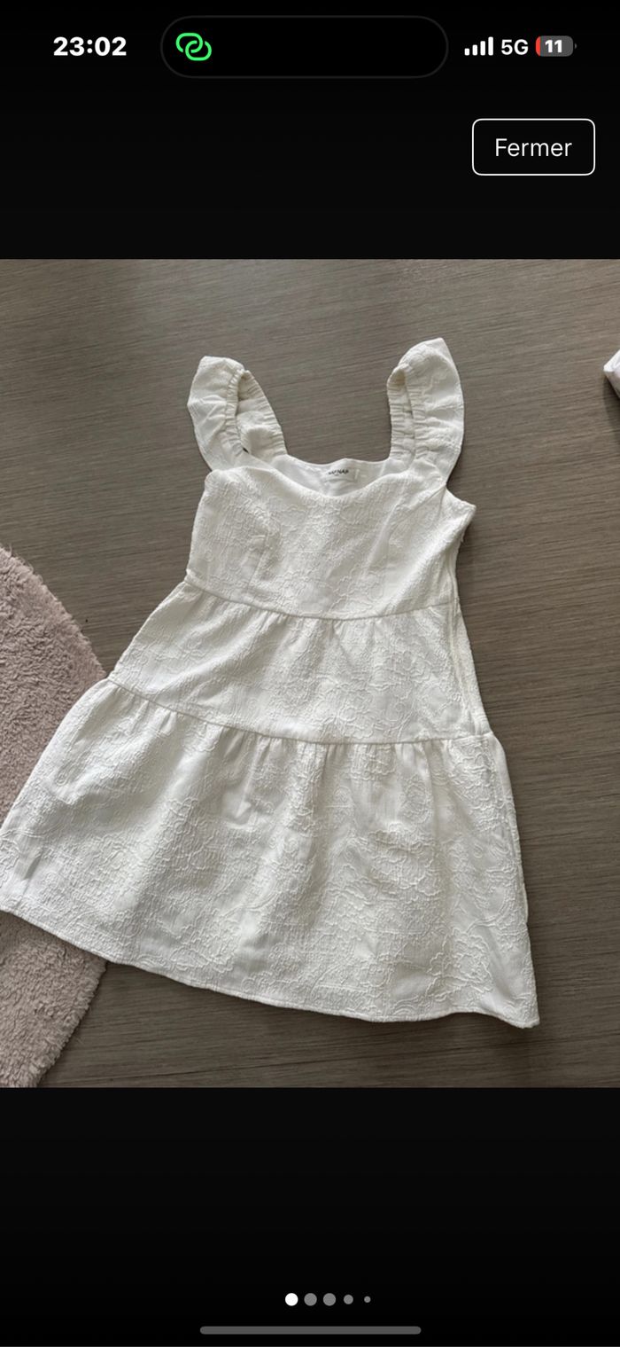 Robe naf naf blanche taille s