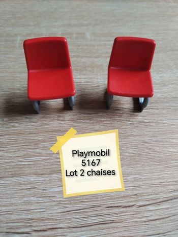 Playmobil 5167 lot 2 chaises