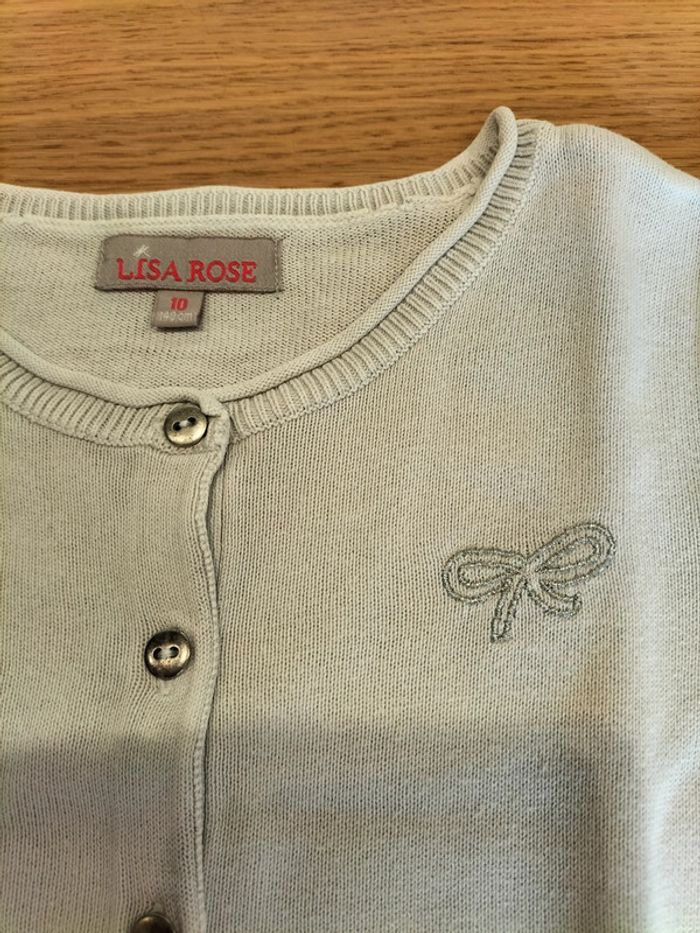 Gilet blanc - Lisa rose - 10 ans - photo numéro 3