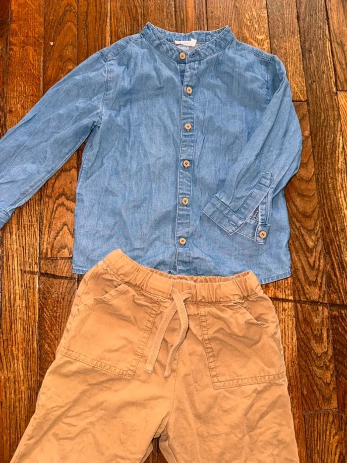 Chemise et pantalon Bout’chou  24 mois - photo numéro 2
