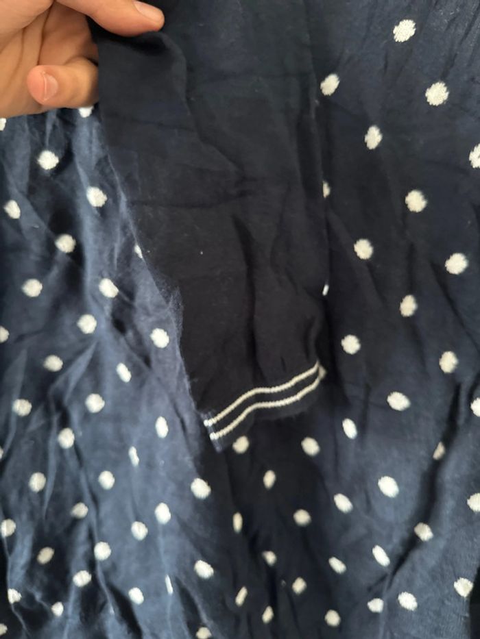 Pull col V femme Tommy Hilfiger à pois – Taille S - photo numéro 4