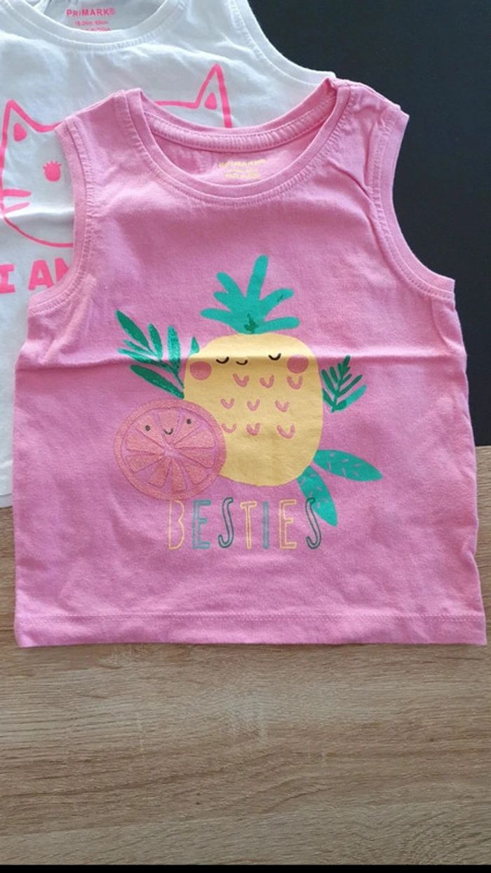 Lot de 2 débardeurs 18-24 mois - photo numéro 2