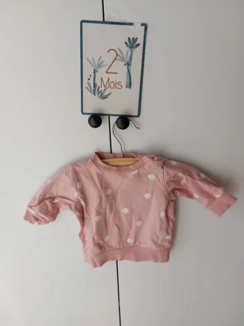 Sweat à pois H&M 2 mois