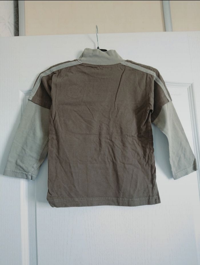 T-shirt ml kaki marron In Extenso 8 ans garçon - photo numéro 2