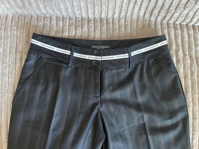 Pantalon Dolce & Gabbana rayé – Taille 40, coupe élégante - photo numéro 3