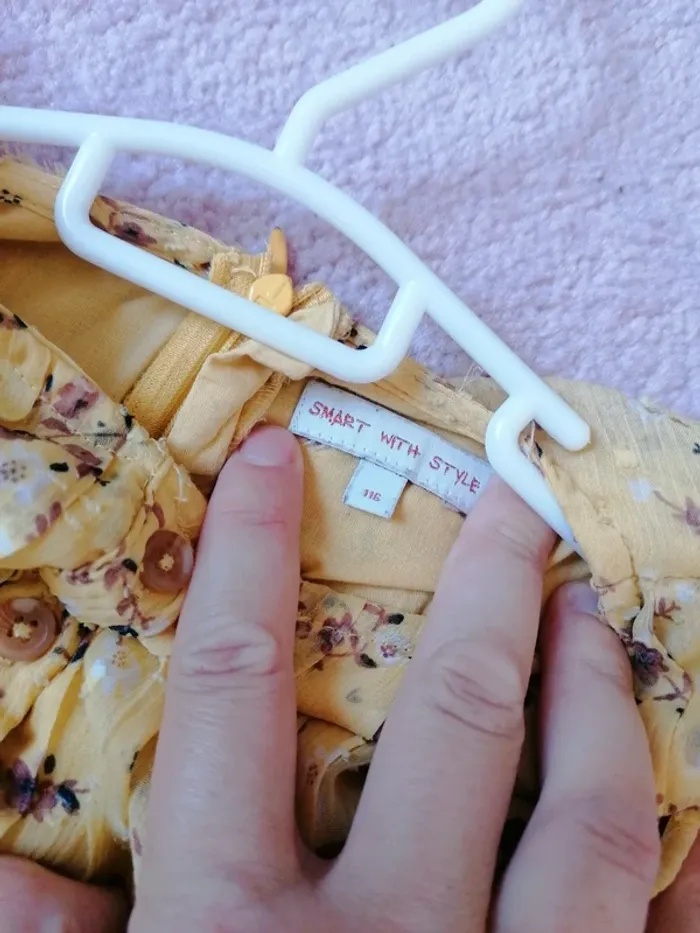 Robe voile fleuries champêtre Bohême cérémonie - photo numéro 4