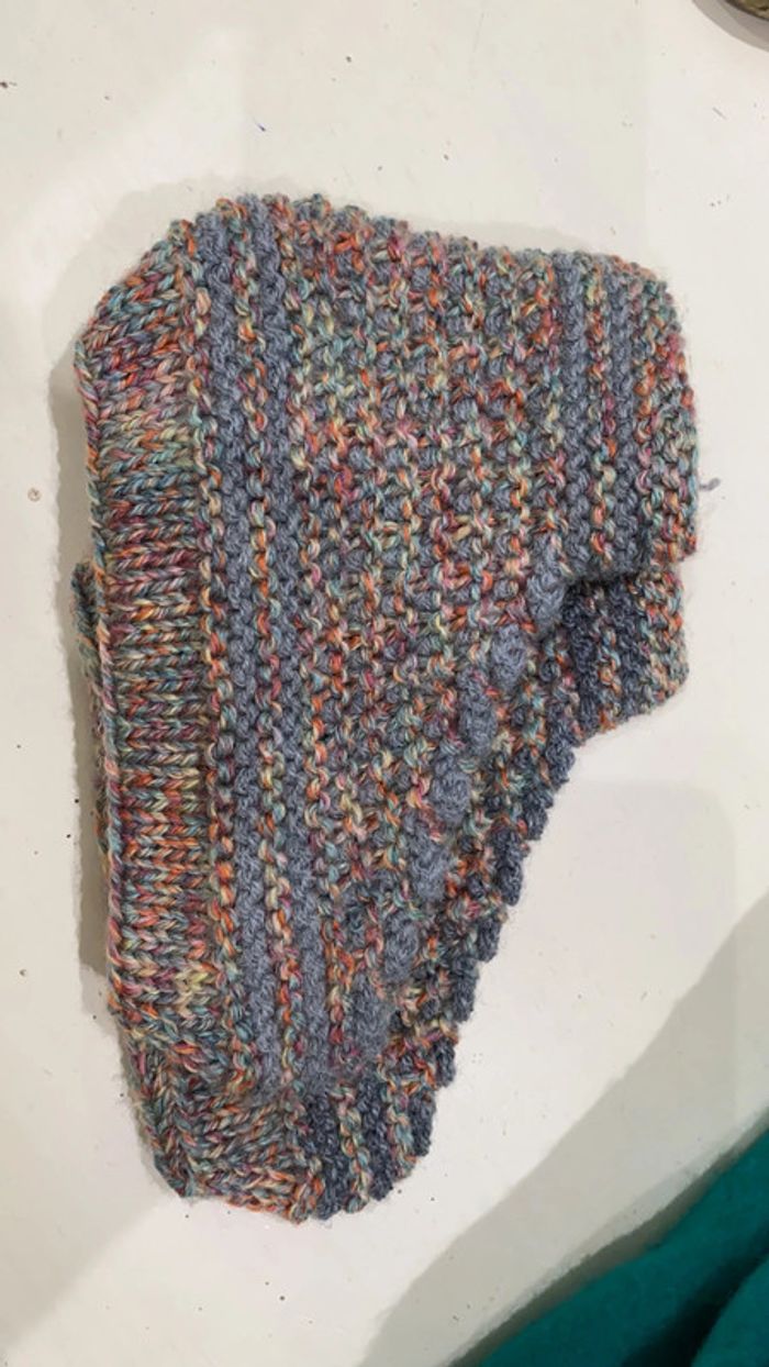 Chaussons, laine, tricoté, 35 - photo numéro 15