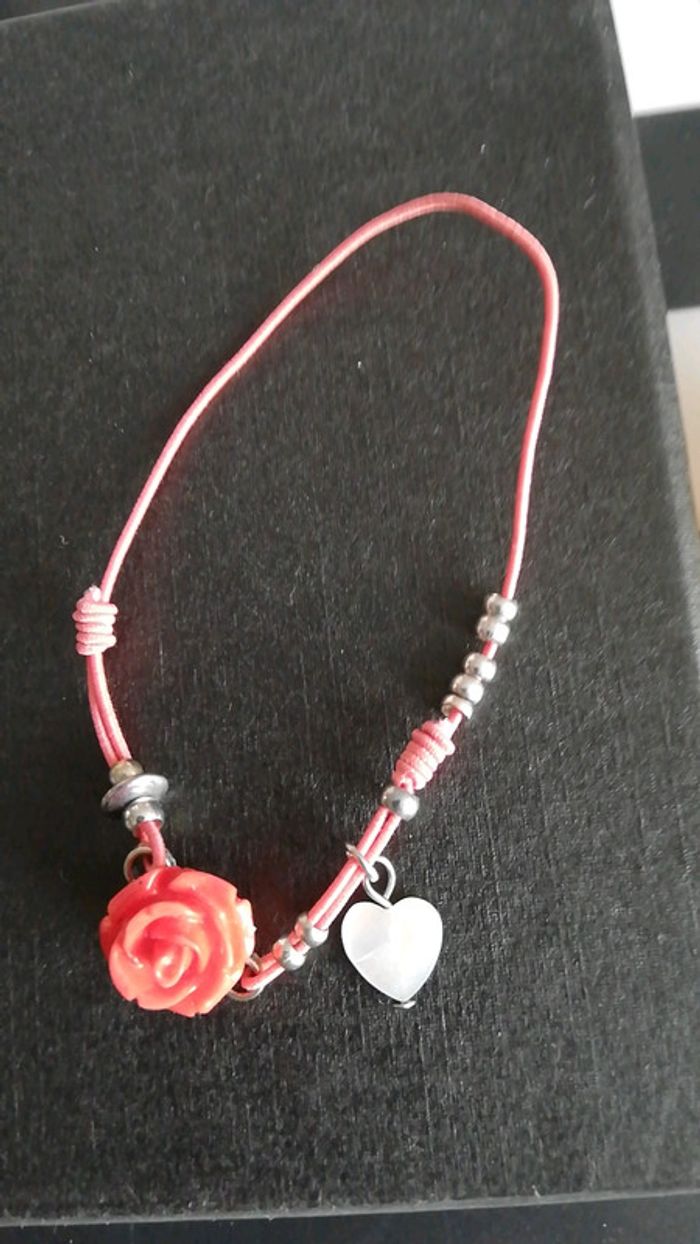 Bracelet fantaisie femme rose - photo numéro 2