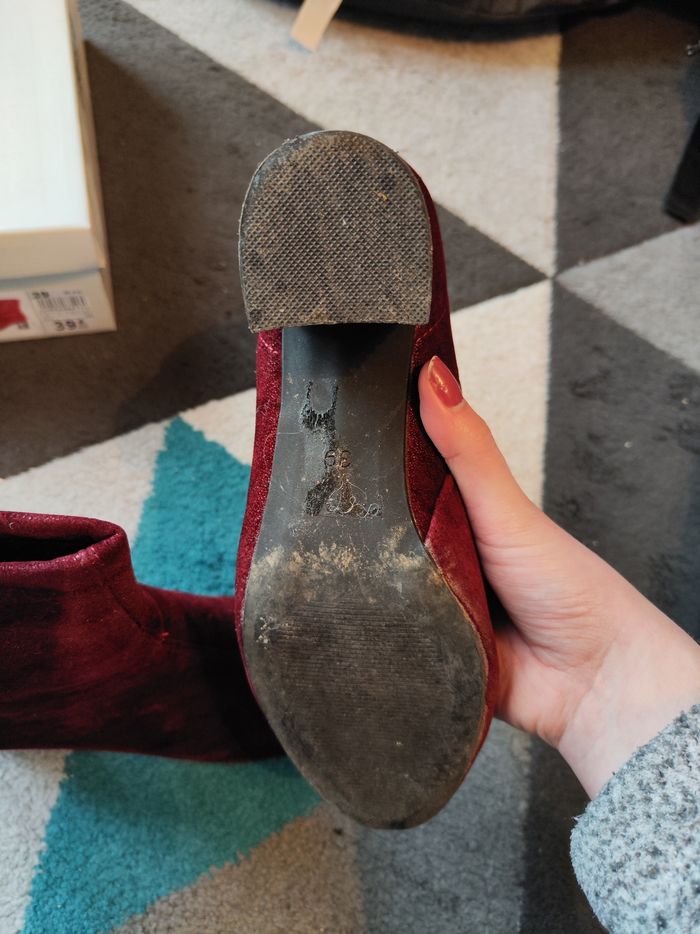 Bottines bordeaux - photo numéro 5