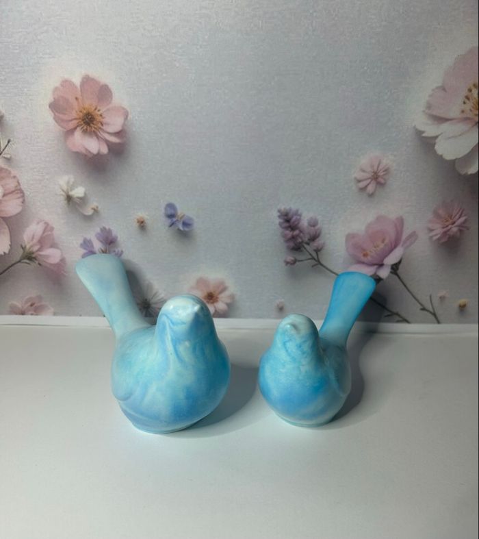 Figurine couple oiseaux - photo numéro 3
