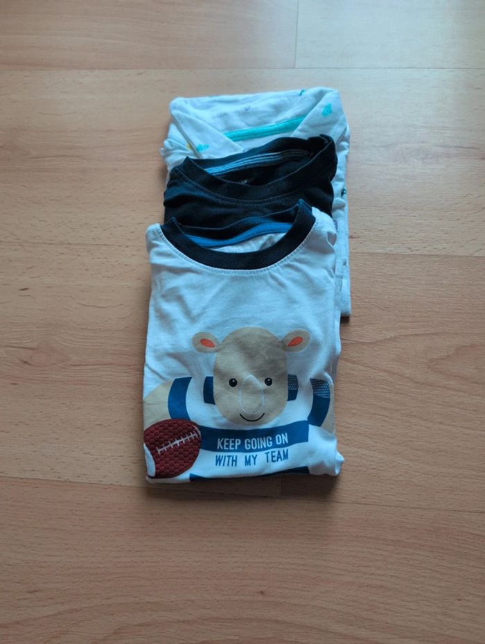 Lot de 3 t-shirts Okaidi bébé garçon 23 mois - photo numéro 2