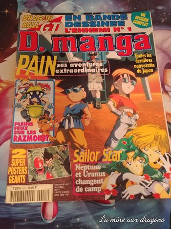 Complet D Manga magazine 451 Dragon Ball Z Posters Sailor moon Dorothée