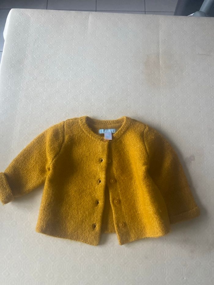 Gilet chaud moutarde