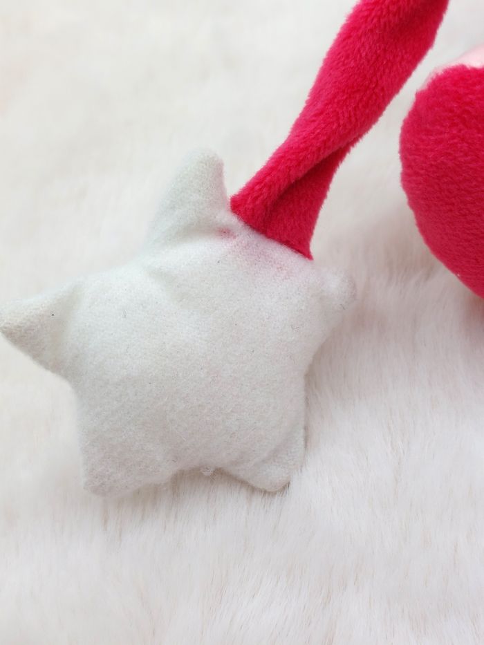 BABY NAT Peluche doudou chat gris mauve rose luminescent lune étoile BN0139 - photo numéro 7