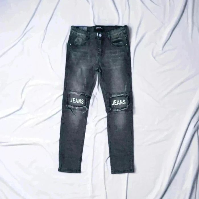Jean garçon gris taille ajustable 🌹12 ans🌹