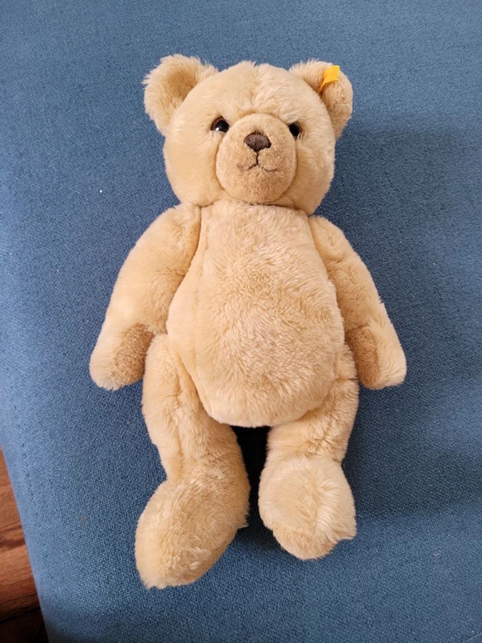 Ours de collection articulé Steiff Peluche 37cm miel marron clair doudou traditionnel - photo numéro 2