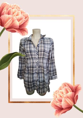 Chemisier à carreaux femme 🚺