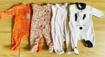 Lot de 4 pyjamas épais bébé fille